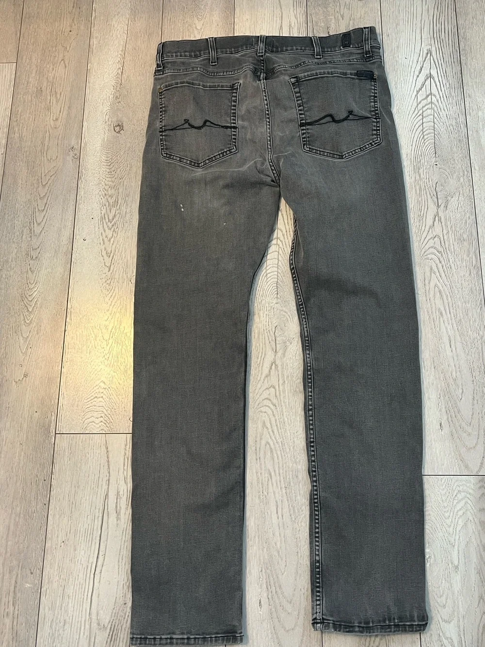 7 For All Mankind Men's Slim Straight Jeans - Picture 3 of 4